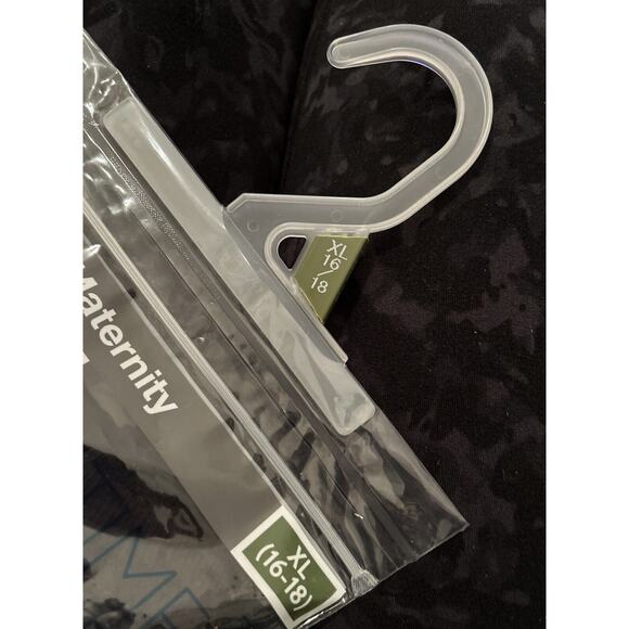 Time And Tru Maternity Short Sleeve Dress Black Scoop Neck Fitted Sz XL 16/18 - Picture 5 of 7